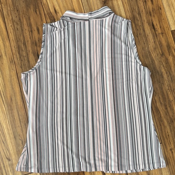 Striped Sleeveless Blouse - Picture 6 of 12